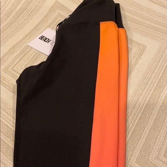 Beach Riot Sport Black w/ Pink/Orange Side Stripes - Picture 4 of 6